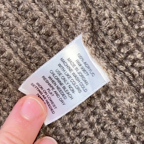 Women’s Ana Brand Khaki Brown Long Sweater Cardigan Size Large - Picture 5 of 5